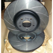 Ford Focus ST MK2 DPC Racing Grooved Rear Brake Discs