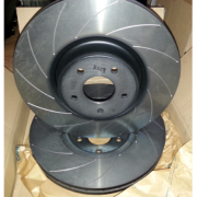 Ford Focus ST MK2 DPC Racing Grooved Rear Brake Discs