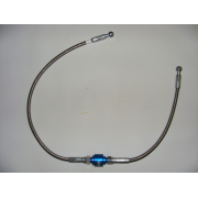 Turbo braided oil feed pipes and inline filter ( Made to Order Only )